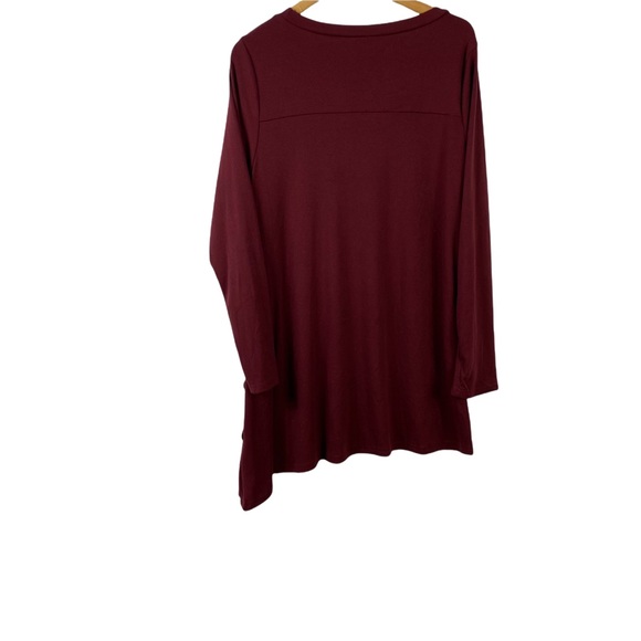 IGenJun Casual Cute Tunic Top Dress Casual Crew Neck Size Large Buttons on side - Picture 4 of 8